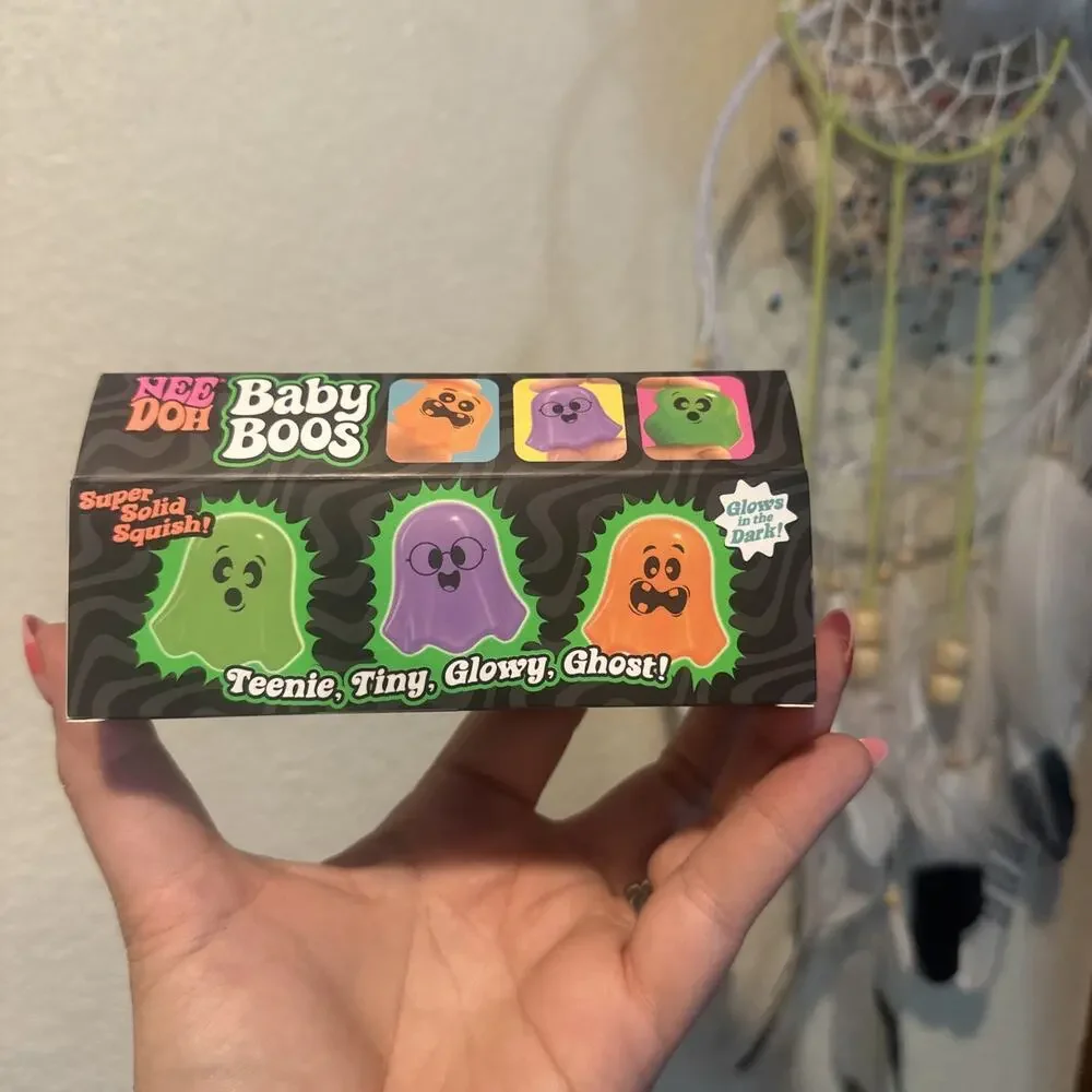 NeeDoh Baby Boos 3-Pack 2026 Halloween- New Rare Schylling Ghosts.